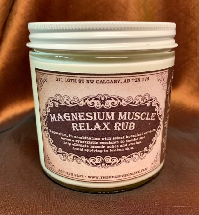 Magnesium Muscle Relax Rub The Beehive